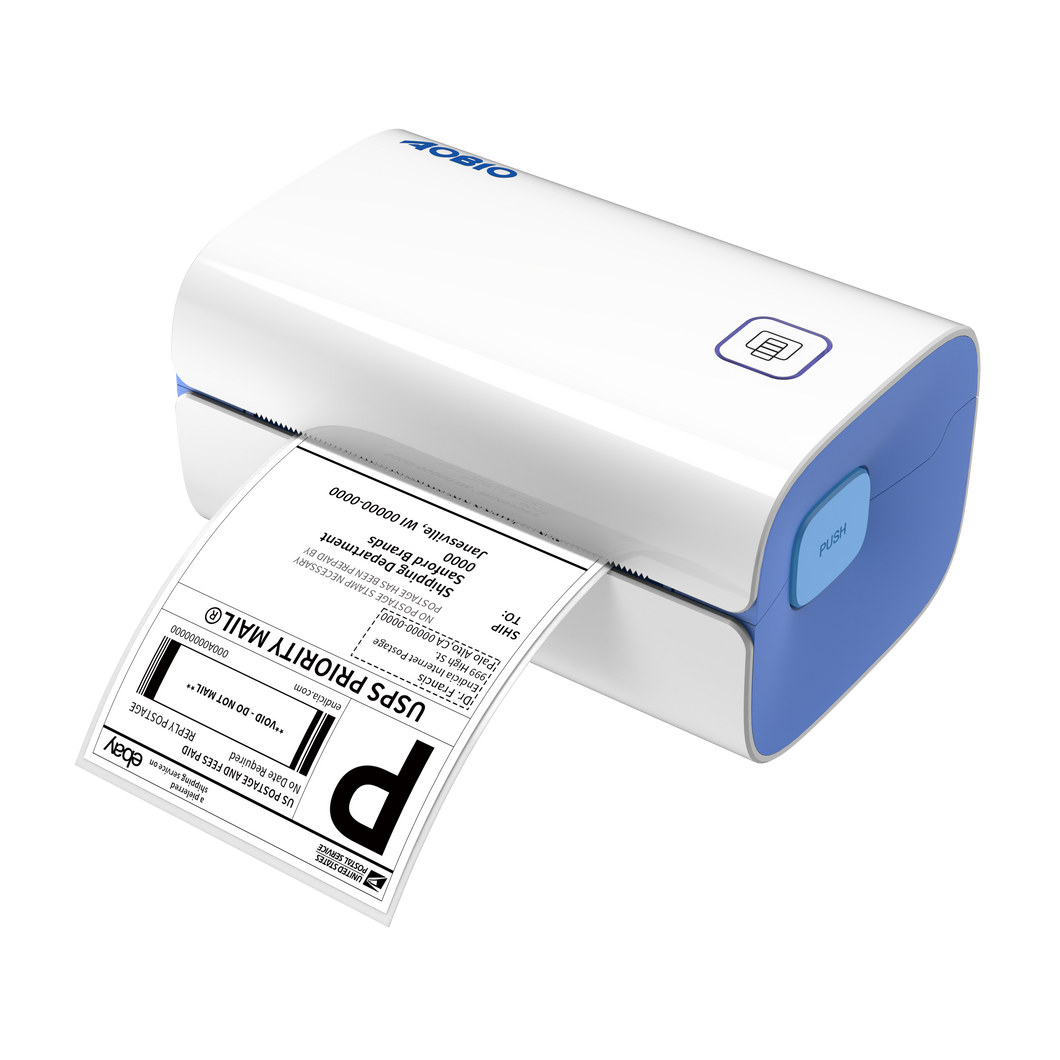 AOBIO X4 - 4x6 Label Printer - Blue