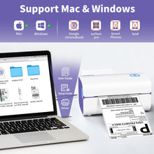 Load image into Gallery viewer, AOBIO X4 - 4x6 Label Printer - Purple
